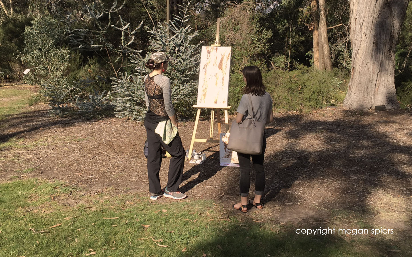 Megan Spiers acrylic demo