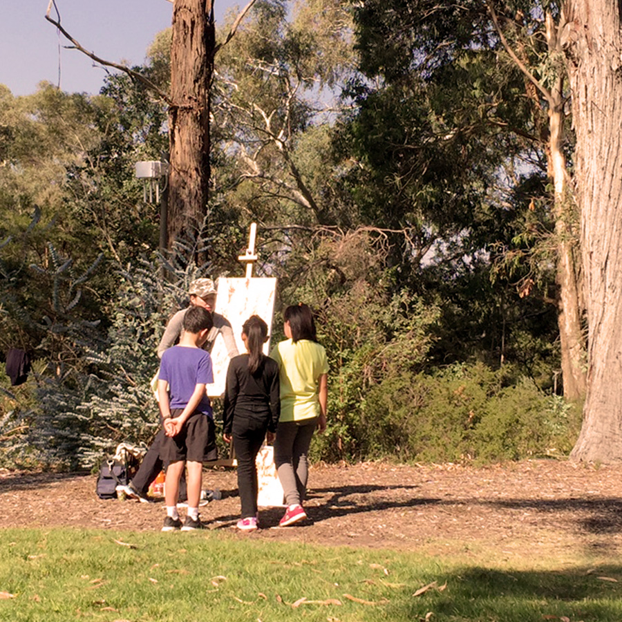 sketching trees at earth&nbsp;festival